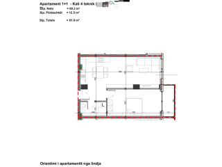 Apartament per shitje 1+1 prane Ministrise se Jashtme (ID B110407) Tirane