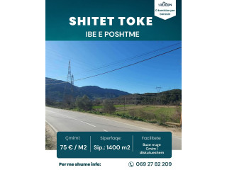 TOKE NE SHITJE, 1400 M2, Ibë e Poshtme, Tirane
