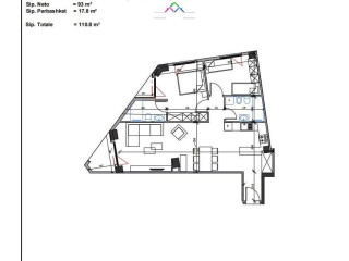 Apartament Ne Shitje 2+1 Prane Shkolles Se Baletit (ID B120837) Tirane