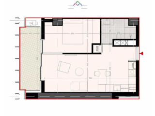 Apartament Ne Shitje 1+1 tek Kthesa e Kamzes (ID B110584) Tirane